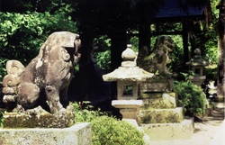 The garden of Daimyo, a feudal lord, in Japan pre-modern era, in the town of Izushi, west Japan.