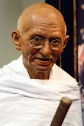 Wax figure of Mohandas Karamchand Gandhi