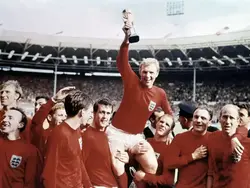 Sixty years ago, Bobby Moore lifted the Jules Rimet trophy into the London sky after England beat West Germany to win the World Cup.