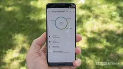 privacy dashboard illustration on android phone