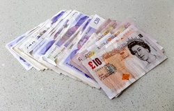 Lots Of British Pound Notes