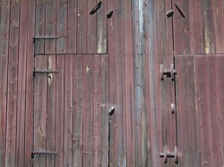 Red Hay Barn Wall Public Domain