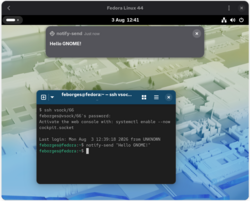 Screenshot of a host terminal SSHing into the guest VM through VSOCK