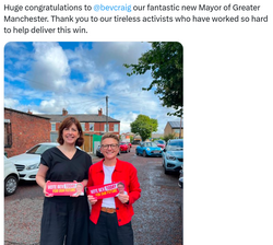 Lucy Powell MP on New Mayor of Greater Manchester, First Ever Female to Hold This Position
