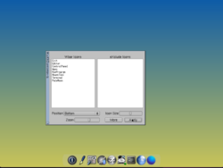 Wbar and eXclude icons