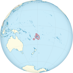 Location of Fiji