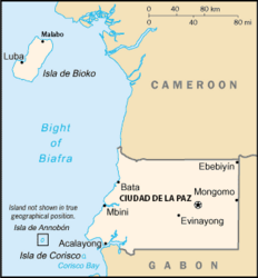 Map of Equatorial Guinea 2026