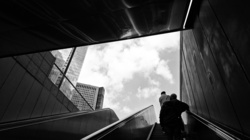 Exit light train, Tel Aviv, Israel