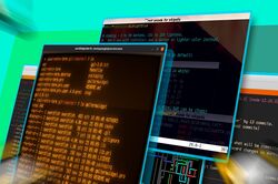several terminals on the screen