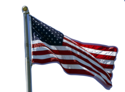USA flag transparent