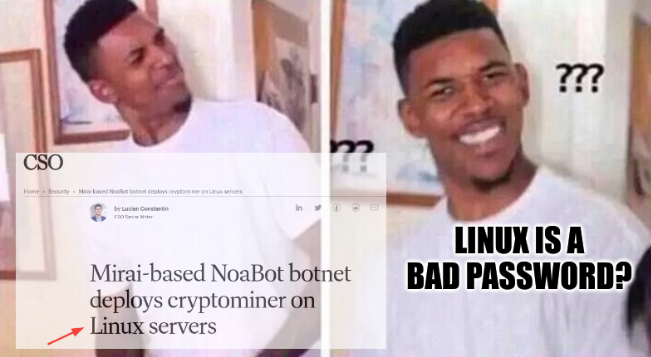 Linux is a bad password?
