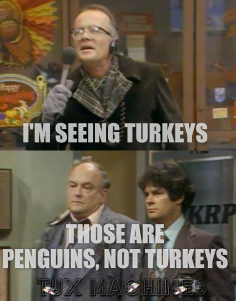 I'm seeing Turkeys; Those are penguins, not Turkeys