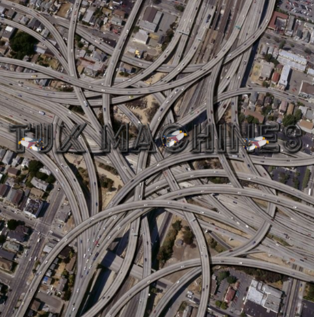 Complex road junction