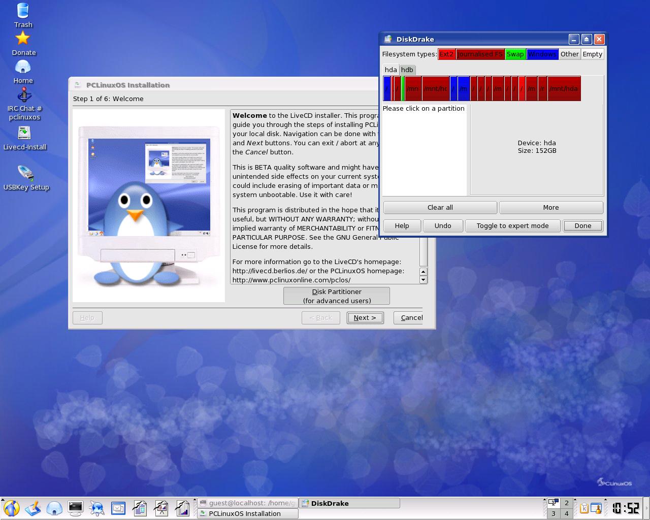 First one can partition their harddrive space if needed,