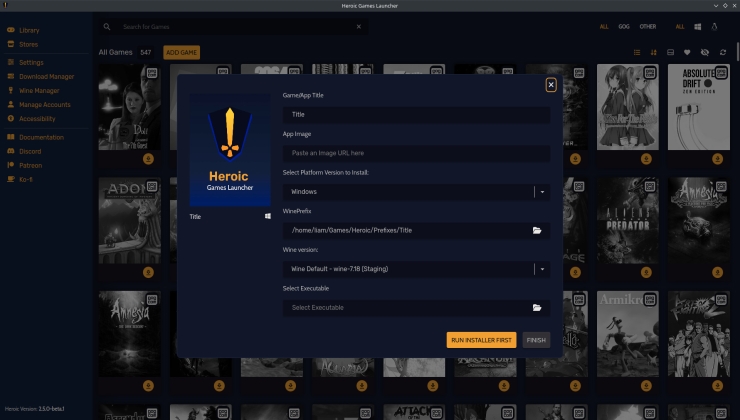 Tux Machines — Awesome Linux Game Tools: Heroic Games Launcher – GOG and Epic  Games