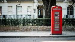 england telephone booth street