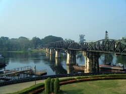 Bridge On The River Kwai: The famous bridge over the River Kwai in Thailand