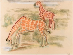 Giraffes By Gustav Heinrich Wolff 1886 - 1934 Public Domain