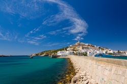 View at the old town Ibiza