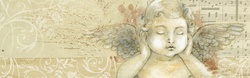 Banner Web Romantic Angel Vintage : Beautiful decorative element for your web design