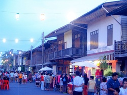 Life Thailand Street Market at Khemmarat, Ubon Ratchathani, Thailand