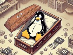 penguin inside coffin