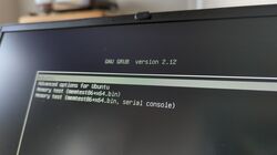 GNU GRUB in the terminal