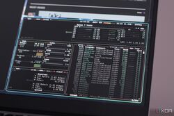 htop running on the terminal