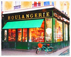 Various Watercolor Papers of Parisian Scenes