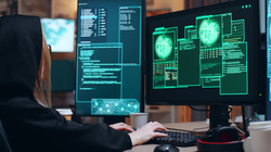 a person infront of a computer