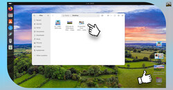 With the update installed, file thumbnails load on the desktop