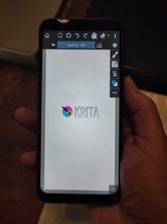 The main interface Timothee imagined for Krita