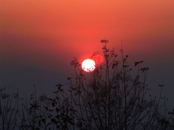 View In Sunrise Morning At Sri Nan