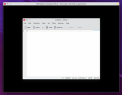 KWrite running inside KWin Wayland running inside KWin Wayland