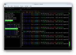 lazyjournal running in the terminal