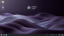 The MiniOS 5.1 Ultra desktop featuring the Xfce 4.20.1 desktop environment