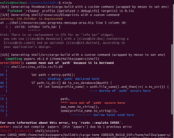 Build failure I encountered during development