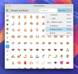 emoji selector