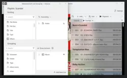 playlist advanced sorting and grouping