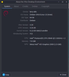 About the Xfce Desktop is one of the many tools in Emmabuntus Debian 6 Xfce