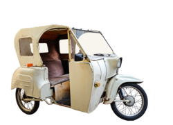 A motorized Rickshaw used in Bulgaria