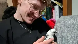 Chadwick, pictured with Belinda, said the rescue network made him proud to be from Manchester