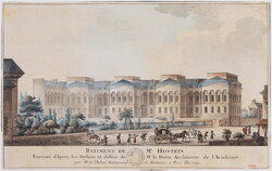 Claude-Nicolas Ledoux, design for the exterior of the Maisons Hosten apartment complex