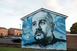 Pep Guardiola mural