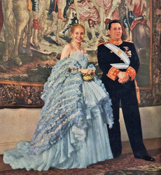 Juan Peron and his wife Eva Peron, 1947