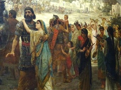 Jephthahs Vow by Edwin Longsden Long RA 12 July 1829 – 15 May 1891 Public Domain Painting