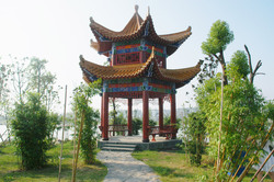 Chinese pavillion in Qianjiang