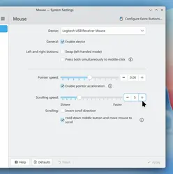 system settings