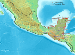 The extent of the Maya civilization